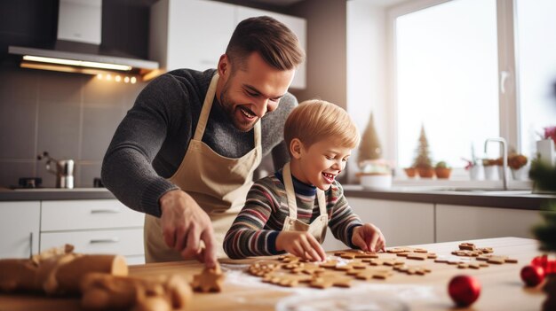 Hapy family cooking together