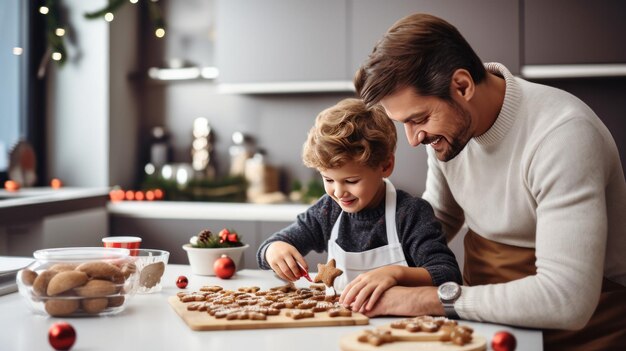 Hapy family cooking together