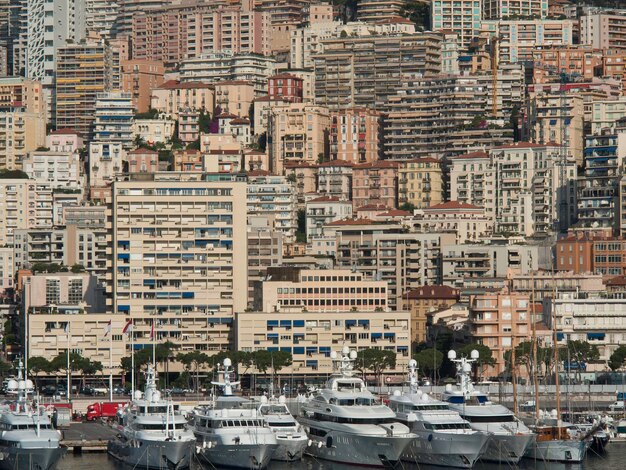 Photo the harbor of monte carlo