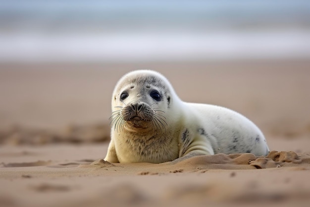 Photo harbor seal cub