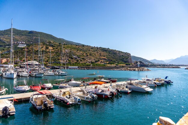 Harbor with beautiful boats