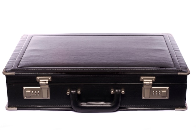 Hard black business briefcase