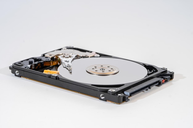 Hard disk isolated on a white background