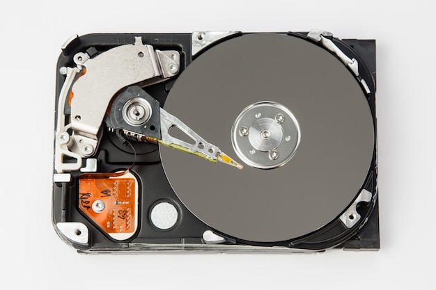 Hard drive disassembled