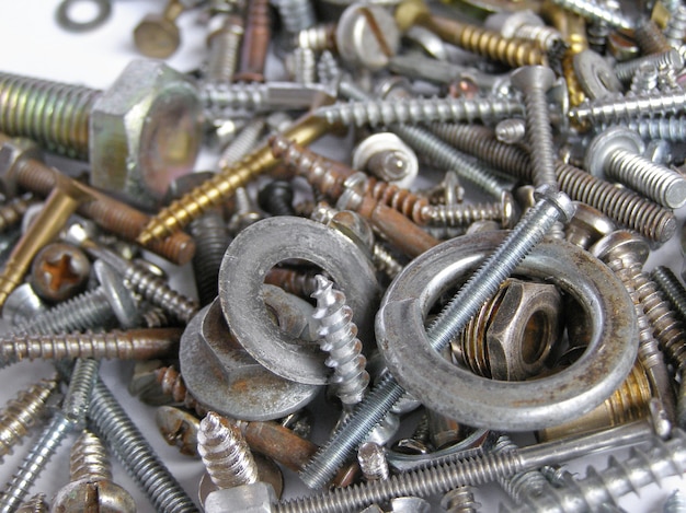 Hardware bolts and nuts