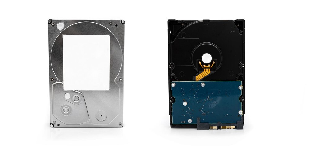 hardware disk hdd datum computer pc isolated white background view from both sides hard drive 143092 6375