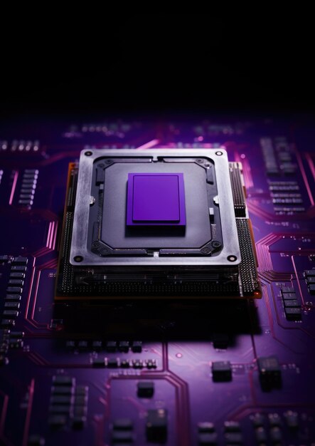 Hardware processor closeup cpu component chip technology digital semiconductor microchip