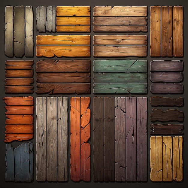 Photo hardwood flooring game assets