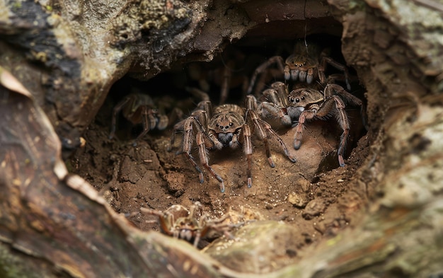 Photo hardy trapdoor spiders