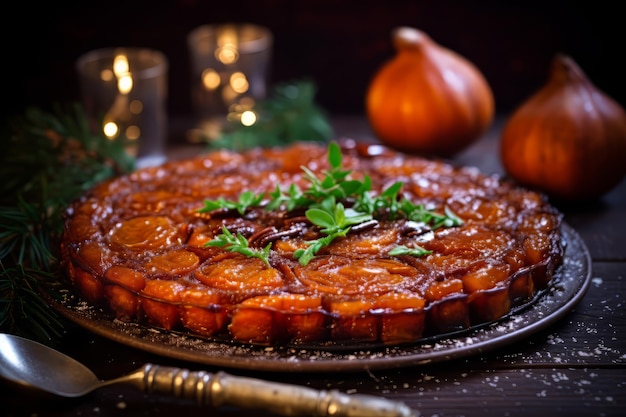 Harissa Sweet Potato Tarte Tatin christmas Dinner