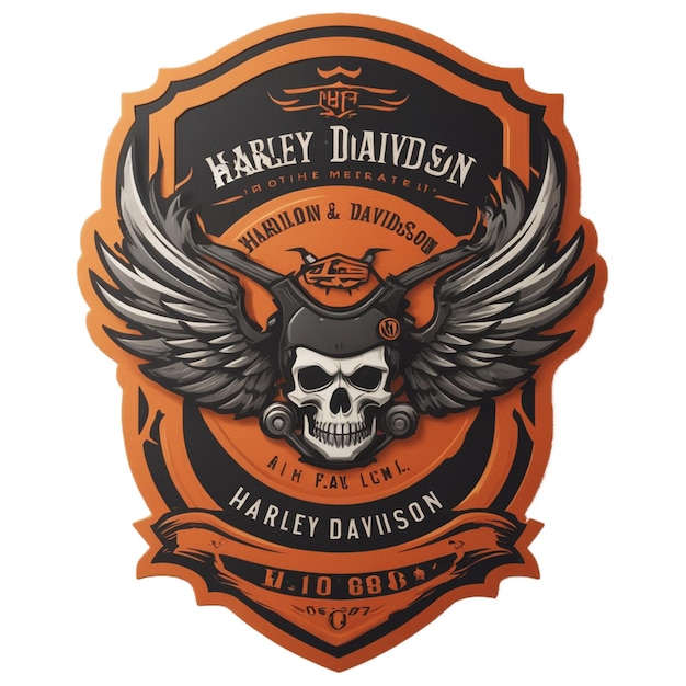 Foto logo di harley davidson