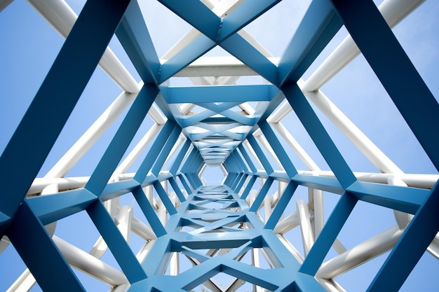 Гармоническая синяя рамка синяя геометрическая фотография