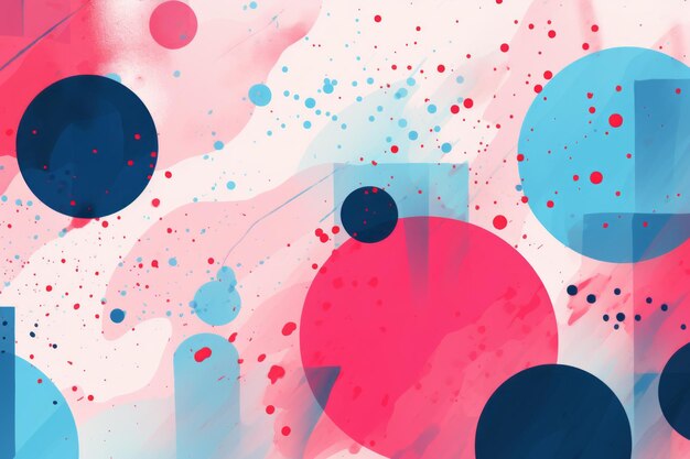 Harmonious collage vibrant pink and blue textured background vector art 32