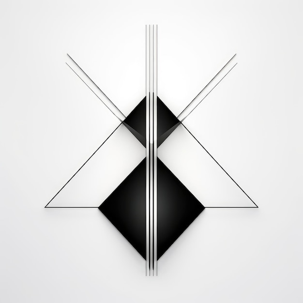 Premium AI Image  Harmonious Elegance Exploring Minimalist Sacred Geometry through Contrasting 