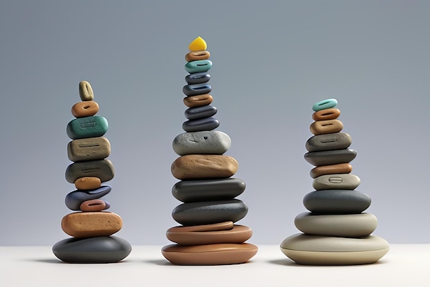 Harmonious Stacked Stones Zen