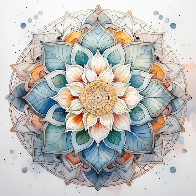 Harmony in Bloom Intricate Mandala Art