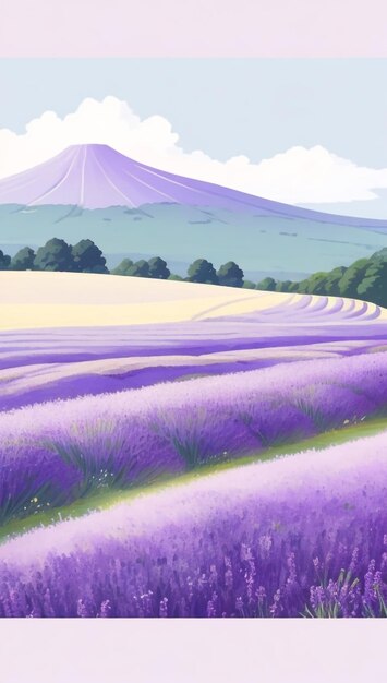 Harmony of blooms lavender