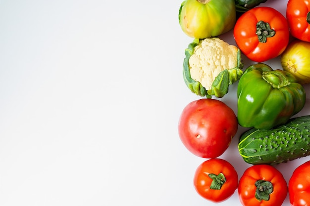 Photo harmony on canvas white paper amidst a symphony of fresh vegetables creating a visual