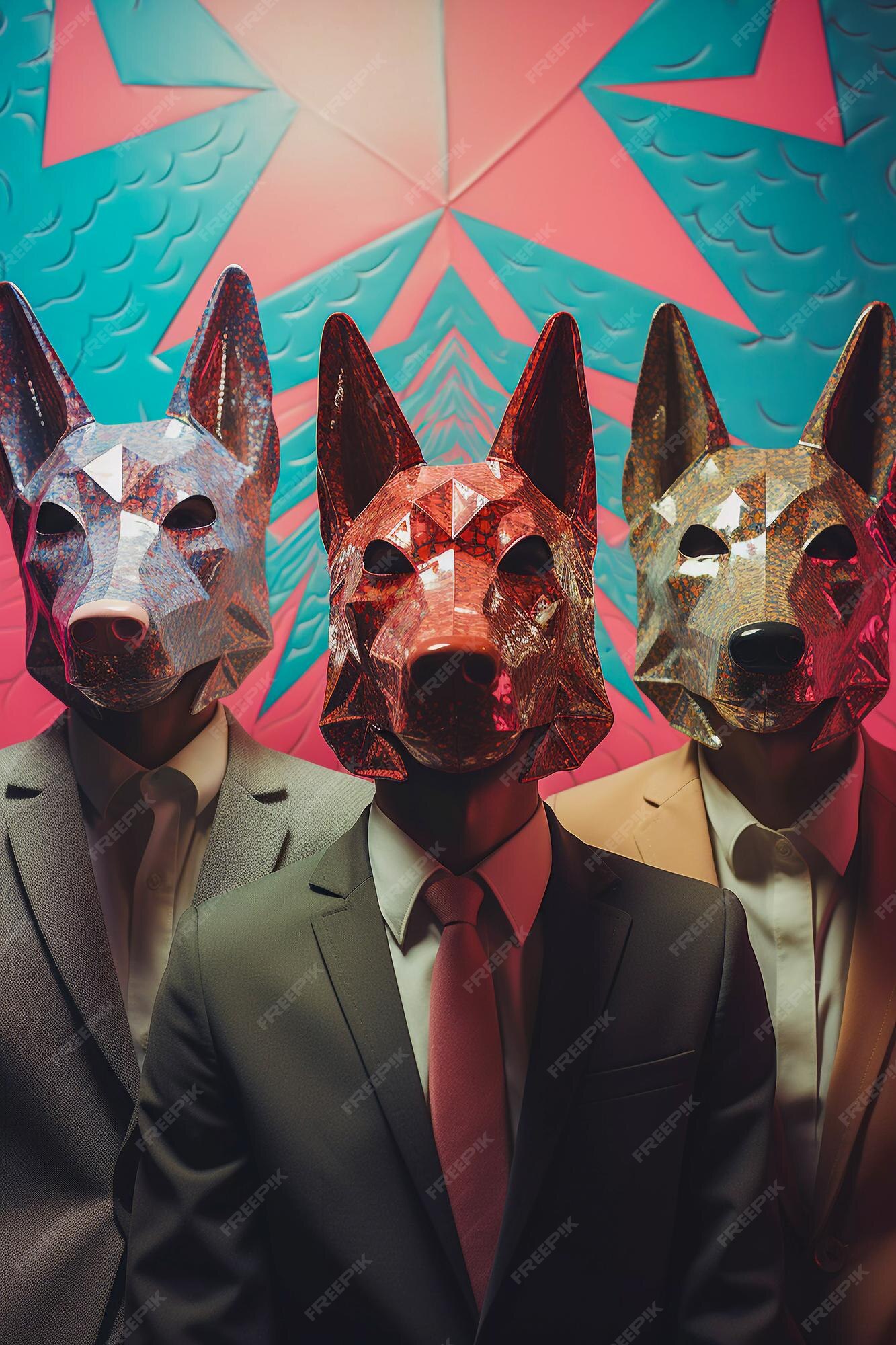Premium AI Image Harmony Hounds Dog Band Poses For Memorable Album premium-ai-image-harmony-hounds-dog-band-poses-for-memorable-album