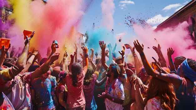 Foto l'armonia nei colori una festa dell'unità