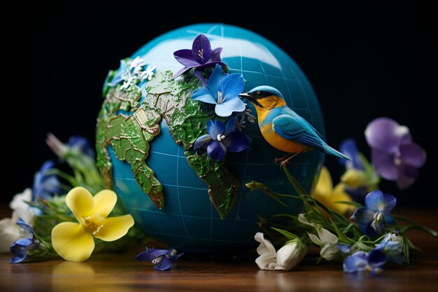 Foto harmony in bloom foto van de dag van de aarde