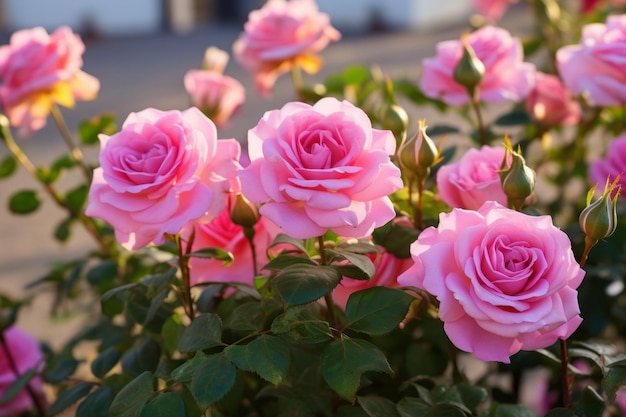 Harmony in Pink Rose Garden Delight Rose Photo
