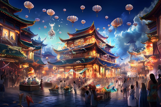 Premium AI Image  Harmony in Tradition Celebrating the Rich Tapestry 