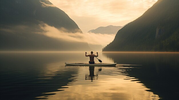 Harmony on the Water Yoga on a Paddleboard