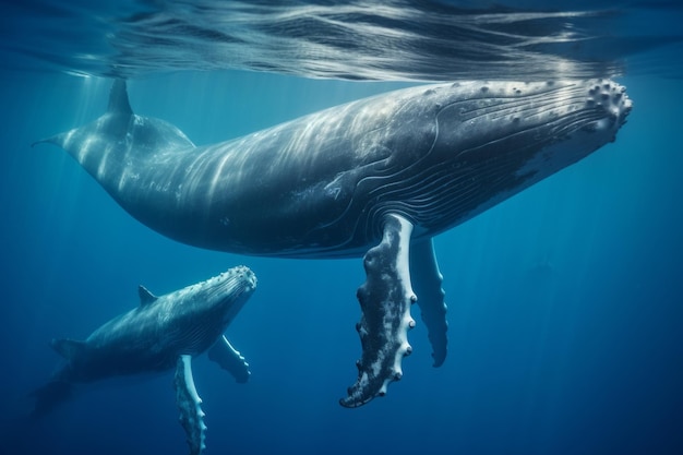 Harmony with Humpback Whales Sea Animal photo