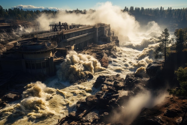 Harrowing scenes of large river floods and devastating floods