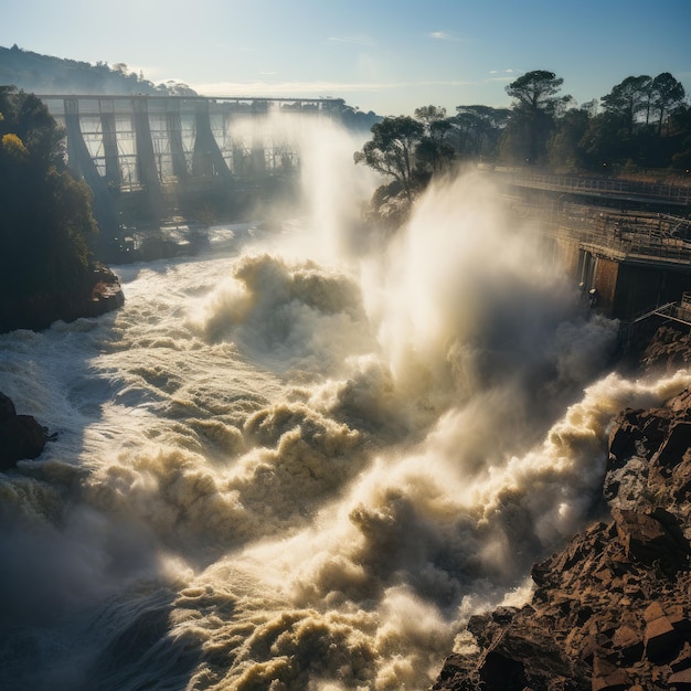 Harrowing scenes of large river floods and devastating floods