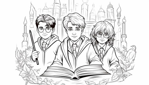 Photo harry potter coloring pages