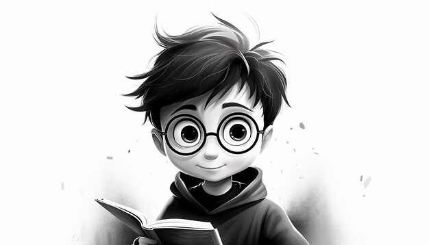 Photo harry potter simple cartoon