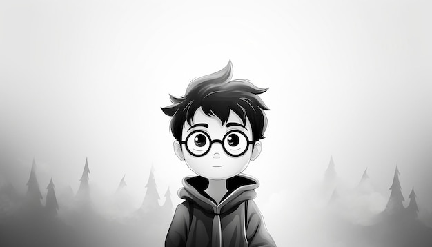 Photo harry potter simple cartoon