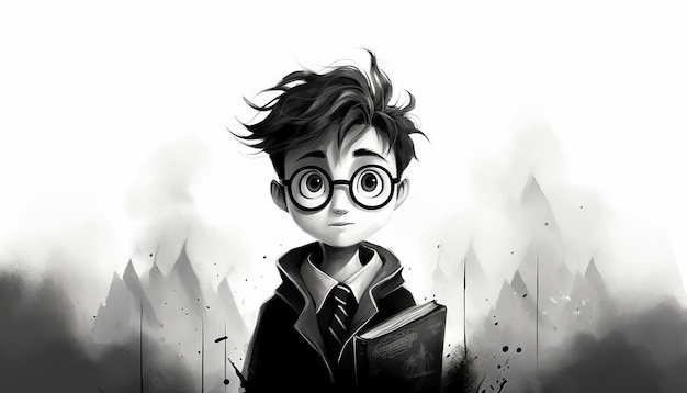 Photo harry potter simple cartoon