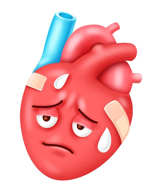 Hart cartoon probleem teken symboolpictogram