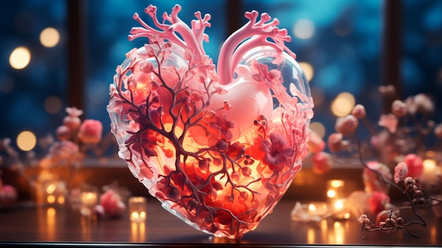 hart met menselijke anatomie