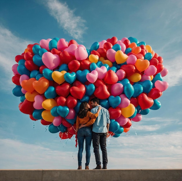 Foto hartballonnen