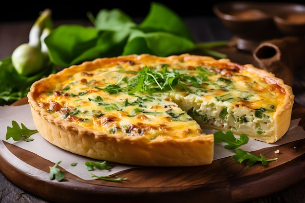 Foto hartige quiches en taarten