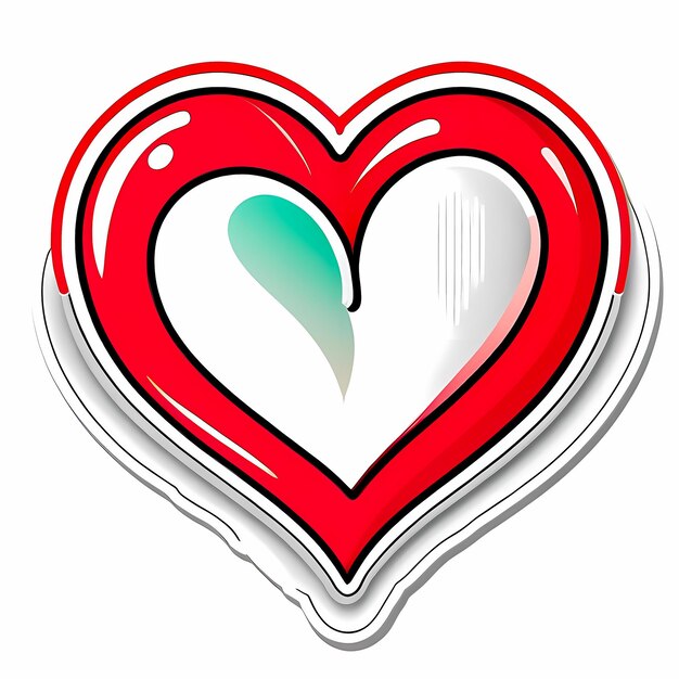 Foto hartvormige stickers 3d abstracte harten met verschillende ontwerpen hartvormige stijl