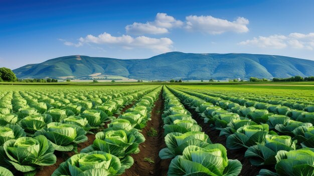 Photo harvest cabbage farm