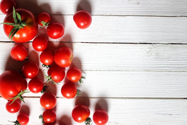 Harvest fresh tomato top