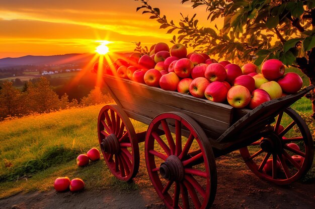 Harvest time in the orchard