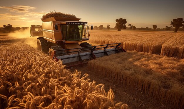 harvest wheat ai generative