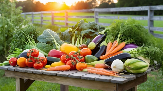 Harvested vegetables