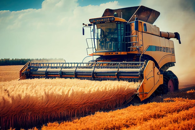 Harvester in het veld Generatieve AI Generatieve AI