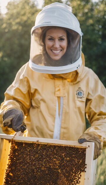 Photo harvesting natures gold a beekeepers bounty