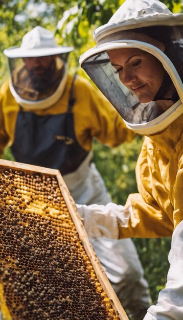 Photo harvesting natures gold a beekeepers bounty