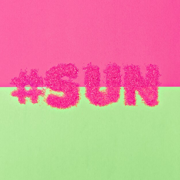 Hashtag Sun Minimal art style