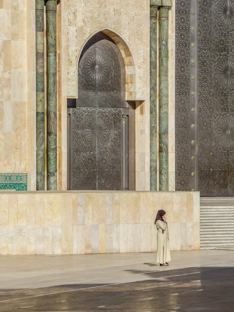 Foto moschea hassan ii casablanca marocco